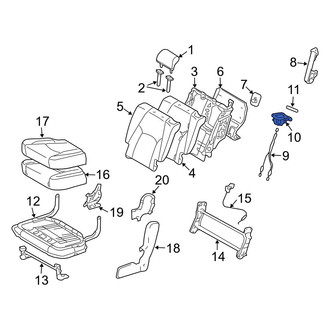 Lexus OE - Rear Left Folding Seat Latch Release Handle