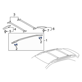 Lexus OE - Roof Luggage Carrier Side Rail Gasket