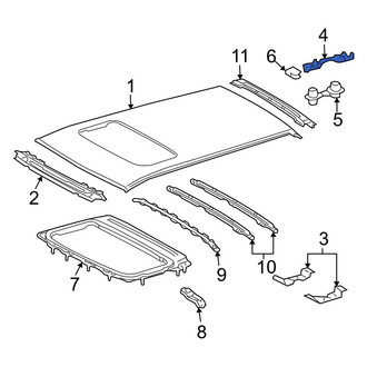 Lexus OE - Front Roof Panel Bracket