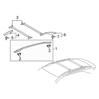 Lexus OE - Roof Luggage Carrier Side Rail Gasket