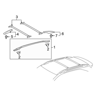 Lexus OE - Roof Rack (With Sunroof)