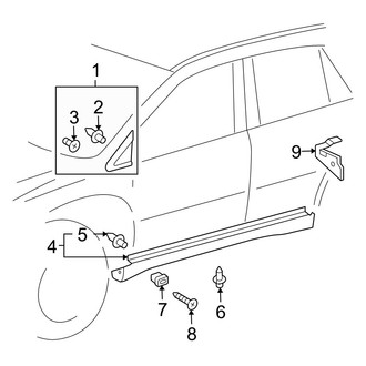Lexus OE - Pillars, Rocker & Floor - Exterior Trim
