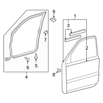Lexus OE - Front Door - Door & Components