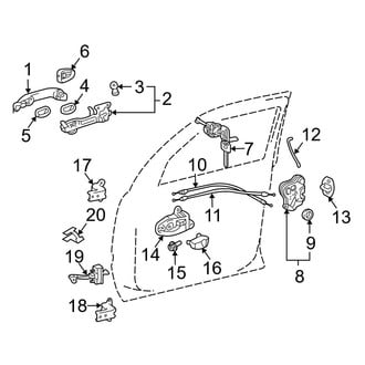 Lexus OE - Front Door - Lock & Hardware