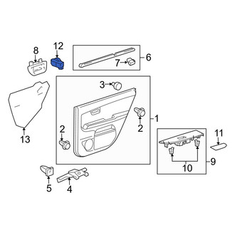 Lexus OE - Front Right Door Window Switch