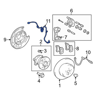 Lexus OE - Rear Right ABS Wheel Speed Sensor