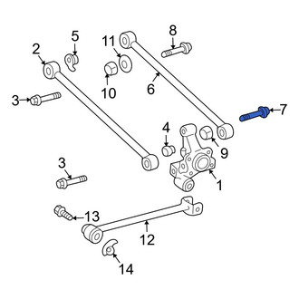 Lexus OE - Front Outer Suspension Control Arm Bolt