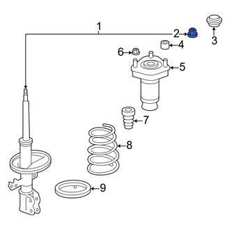 Lexus OE - Front Suspension Strut Mount Nut