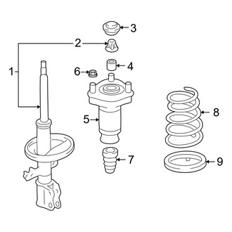 Lexus OE - Rear Suspension - Struts & Components (AWD)