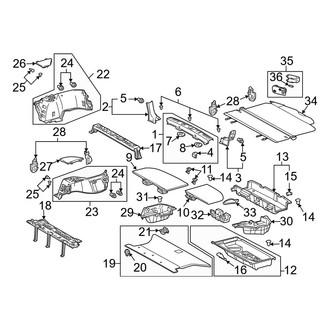 Lexus OE - Rear Body & Floor - Interior Trim