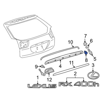 Lexus OE - Liftgate Trim Panel Clip