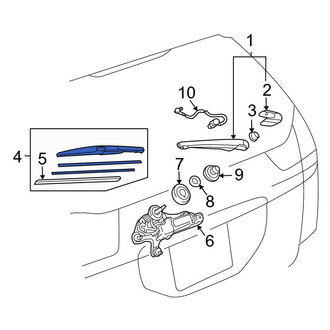 Lexus OE - Rear Wiper Blade