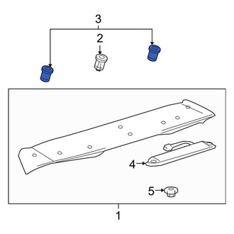 Lexus OE - Rear Spoiler Clip