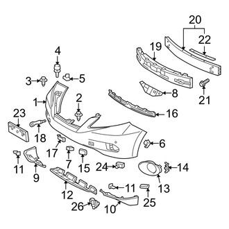 Lexus OE - Front Bumper - Bumper & Components