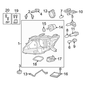 Lexus OE - Front Lamps - Headlamp Components (HID)