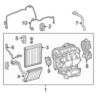 Lexus OE - Air Conditioner & Heater - Evaporator & Heater Components