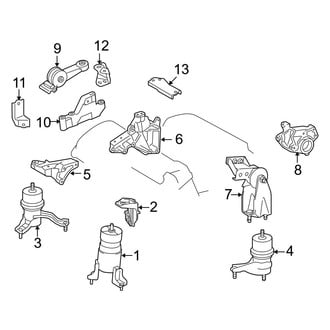 Lexus OE - Engine / Transaxle - Engine & Transmission Mounting