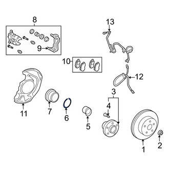 Lexus OE - Front Wheel Bearing Snap Ring