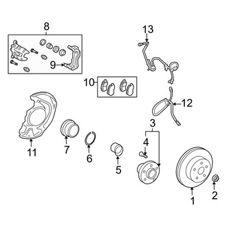 Lexus OE - Front Suspension - Brake Components