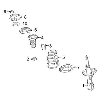 Lexus OE - Front Suspension - Struts & Components (W/O Air Suspension)