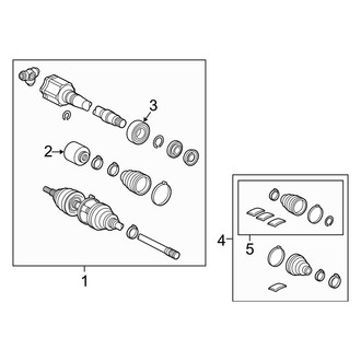 Lexus OE - Front Suspension - Drive Axles
