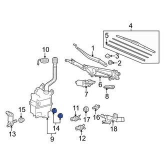 Lexus OE - Windshield Washer Pump Grommet