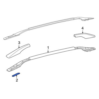 Lexus OE - Roof Luggage Carrier Side Rail Gasket