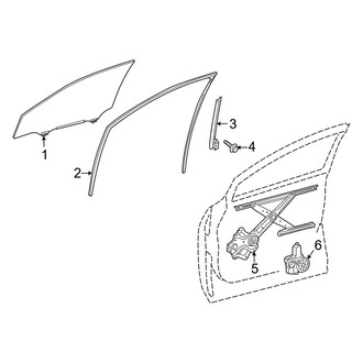Lexus OE - Front Door - Glass & Hardware