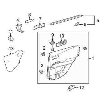 Lexus OE - Rear Door - Interior Trim