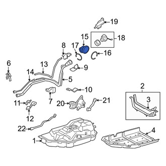 Lexus OE - Upper Fuel Filler Neck Mount Plate