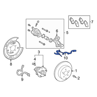 Lexus OE - Rear Left ABS Wheel Speed Sensor Wiring Harness