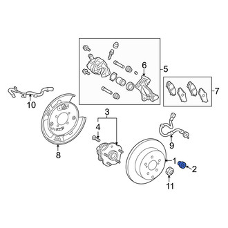 Lexus OE - Disc Brake Rotor Set Screw