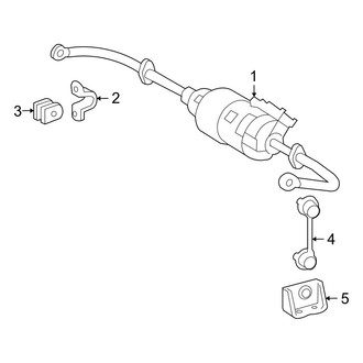 Lexus OE - Rear Suspension - Stabilizer Bar & Components (With Active Stabilizer), (AWD)