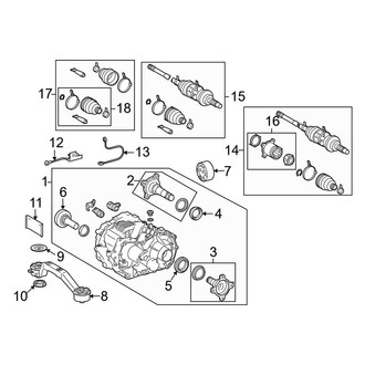 Lexus OE - Rear Suspension - Axle & Differential (AWD)
