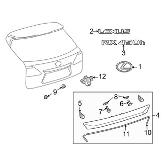 Lexus OE - Lift Gate - Exterior Trim