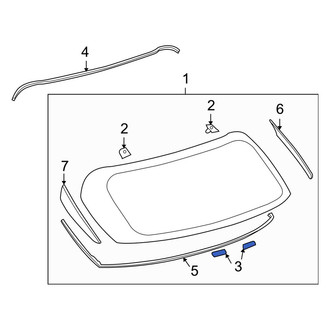 Lexus OE - Inner Back Glass Spacer