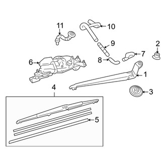 Lexus OE - Lift Gate - Wiper & Washer Components