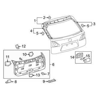 Lexus OE - Lift Gate - Interior Trim