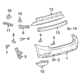 Lexus OE - Rear Bumper - Bumper & Components