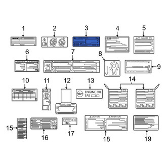 Lexus OE - A/C System Information Label