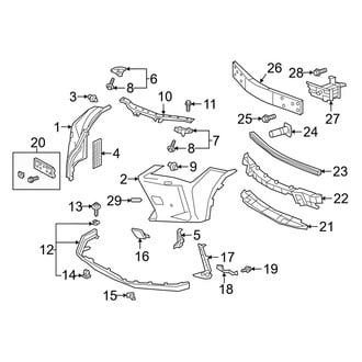 Lexus OE - Front Bumper - Bumper & Components
