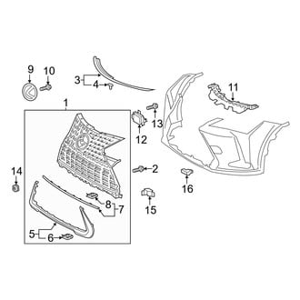 Lexus OE - Grille & Components (Base / Premium)