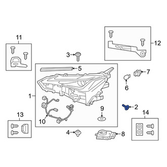 Lexus OE - Headlight Mounting Bolt