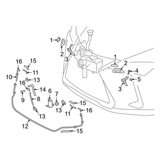 Lexus OE - Front Lamps - Washer Components