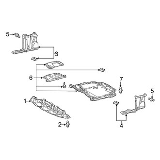 Lexus OE - Radiator Support - Splash Shields