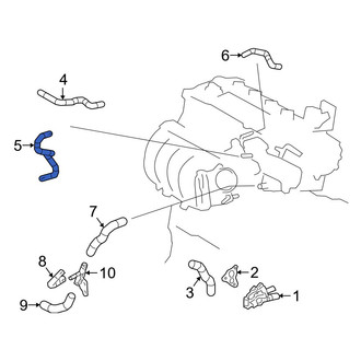 Lexus OE - Drive Motor Inverter Radiator Hose