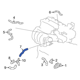 Lexus OE - Drive Motor Inverter Radiator Hose