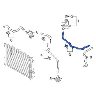Lexus OE - Upper Drive Motor Inverter Coolant Line