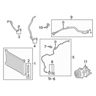 Lexus OE - Air Conditioner & Heater - Condenser, Compressor & Lines