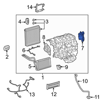 Lexus OE - Upper HVAC Air Inlet Door Actuator